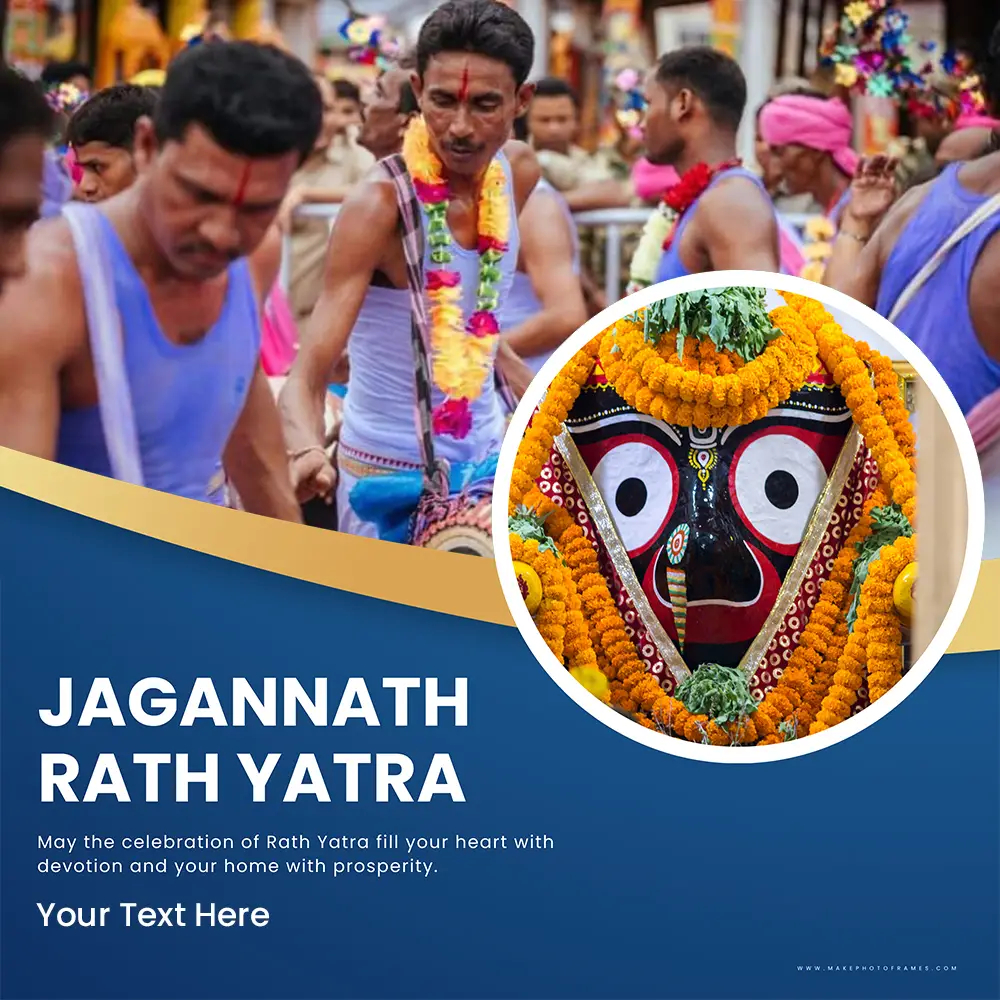 Jagannath Rath Yatra 2024 Photo Download Frame With Name