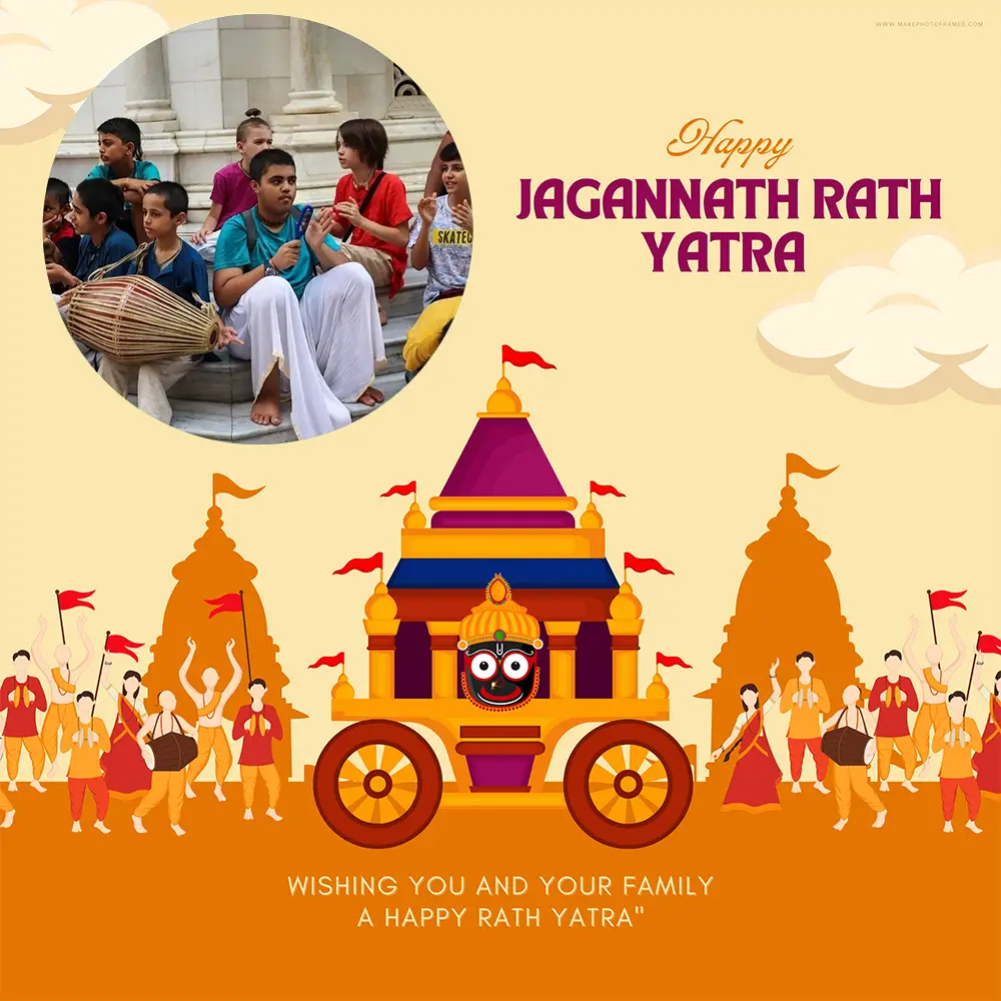 Create Rath Yatra 2024 Frame With Picture And Custom Photo