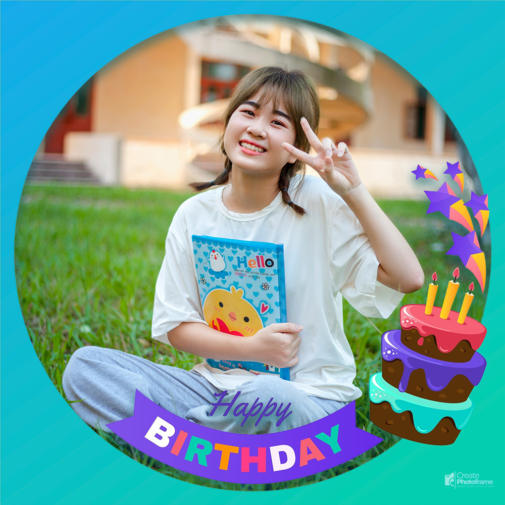 Birthday Card Design With Photo Edit Online Free