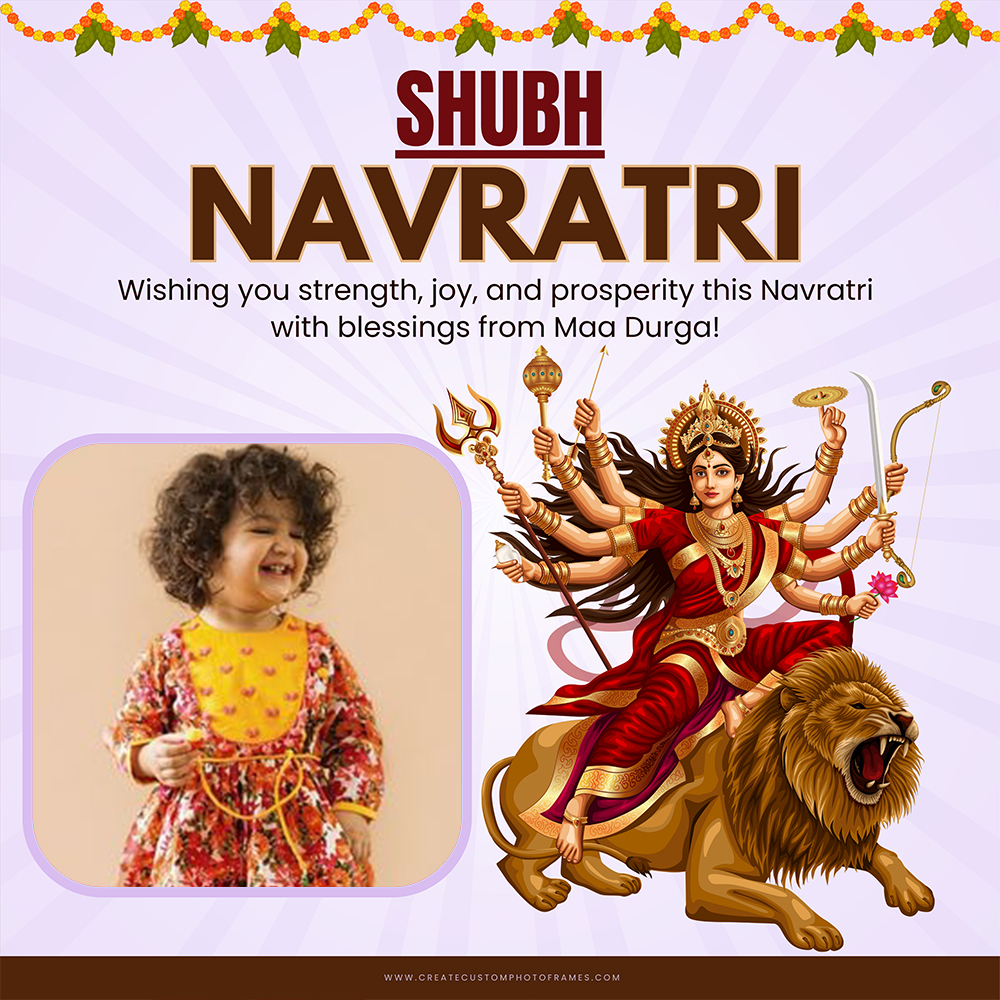 Happy Navratri 2024 With My Photo And Custom Name Editing